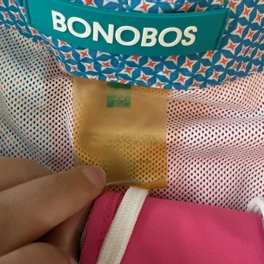 Bonobos Men’s Swim Trunks SIZE 30 / S– Neon Pink